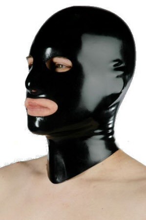 latex mask with eyes nose and mouth